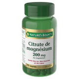 Nature's Bounty Magnesium Supplement 160g back view