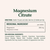 Nature's Bounty Magnesium Supplement 160g side view