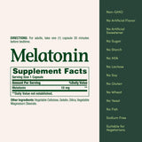 Nature's Bounty Melatonin 10mg capsule ingredients list