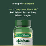 Nature's Bounty Melatonin 10mg label details