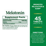 Nature's Bounty Melatonin 10mg Tablets side view