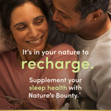 Nature's Bounty Melatonin 120 count bottle side view