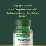 Nature's Bounty Melatonin 1mg 180 Tablets bottle with label