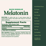 Nature's Bounty Melatonin 3mg Quick Dissolve Tablets with cherry flavour