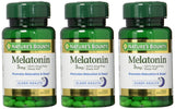 Nature's Bounty Melatonin 5 mg softgel in hand
