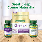 Nature's Bounty Melatonin 5 mg softgel with measuring spoon
