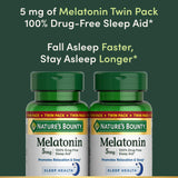 Nature's Bounty Melatonin 5mg Softgels showing softgel size