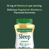 Nature's Bounty Melatonin Gummies 10mg gummies on a table