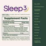 Nature's Bounty Melatonin Sleep3 ingredients list