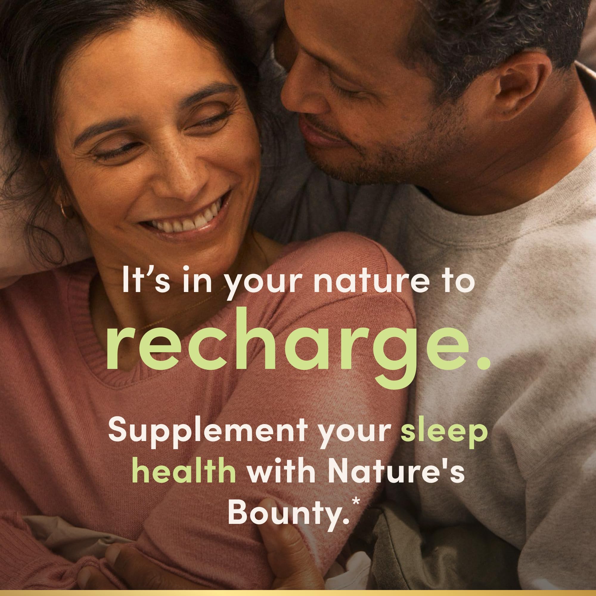Nature's Bounty Melatonin Sleep3 tablets on a wooden table