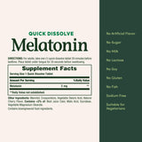 Nature's Bounty Melatonin tablets on a wooden table