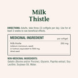 Nature's Bounty Milk Thistle 200g back view