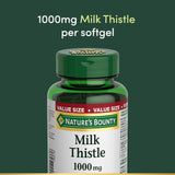 Nature's Bounty Milk Thistle 200g on a wooden table