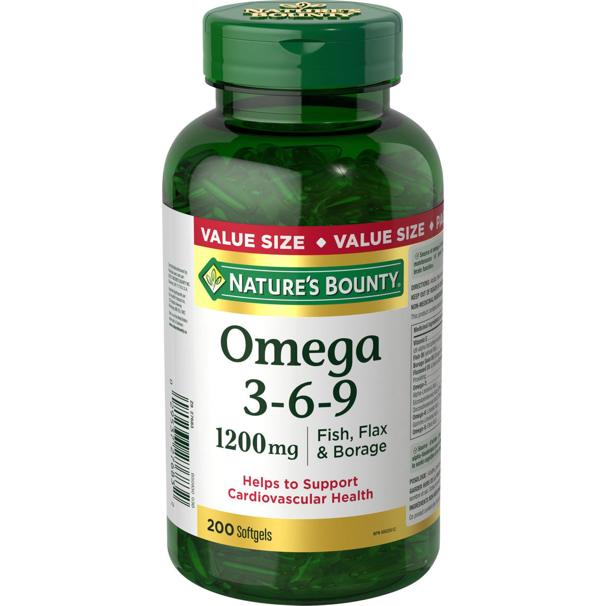 Nature's Bounty Omega 3-6-9 Softgels front view