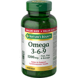 Nature's Bounty Omega 3-6-9 Softgels front view