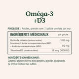 Nature's Bounty Omega-3 Fish Oil Softgels side view