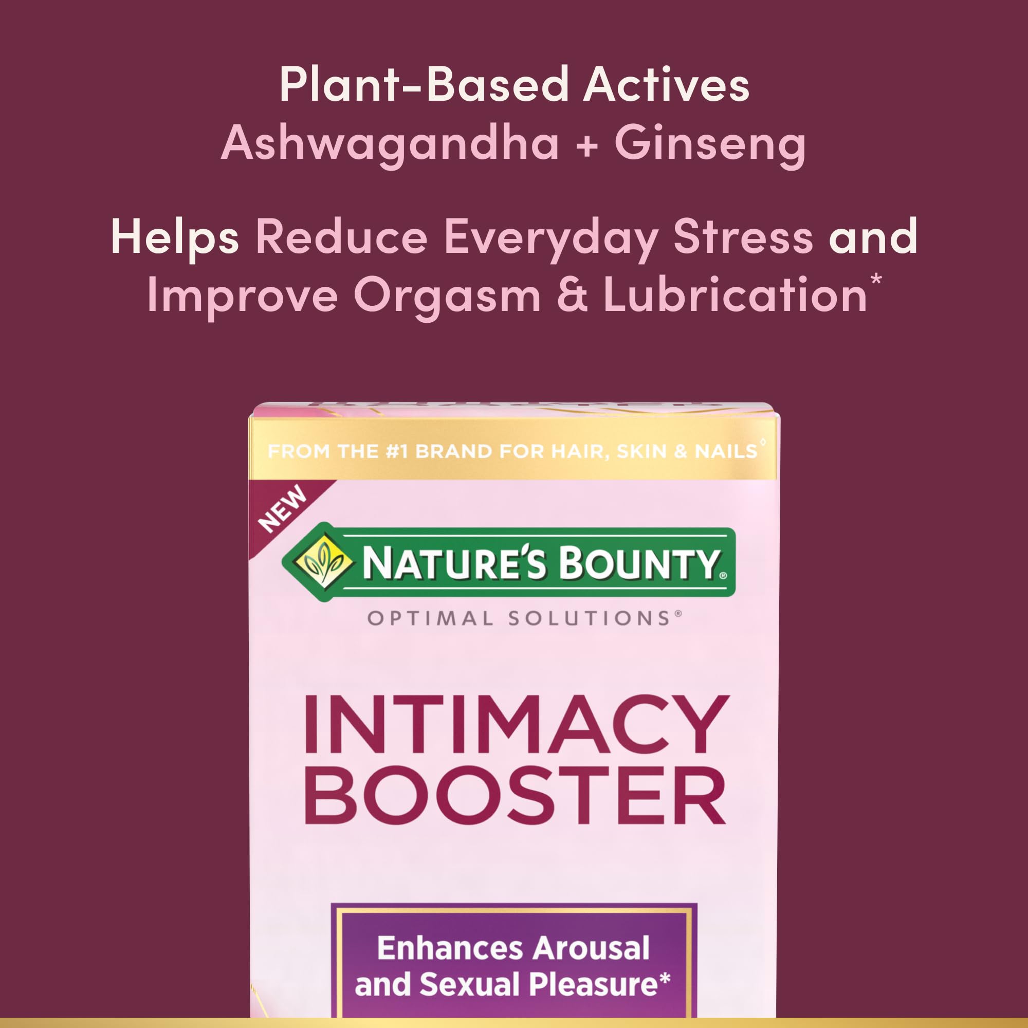 Nature's Bounty Optimal Solutions Intimacy support capsules close-up