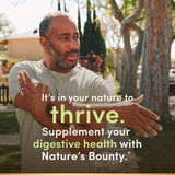 Nature's Bounty Pre + Pro + Postbiotic Gummies 135g back view