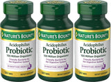 Nature's Bounty Probiotic Acidophilus 360 Tablets front view