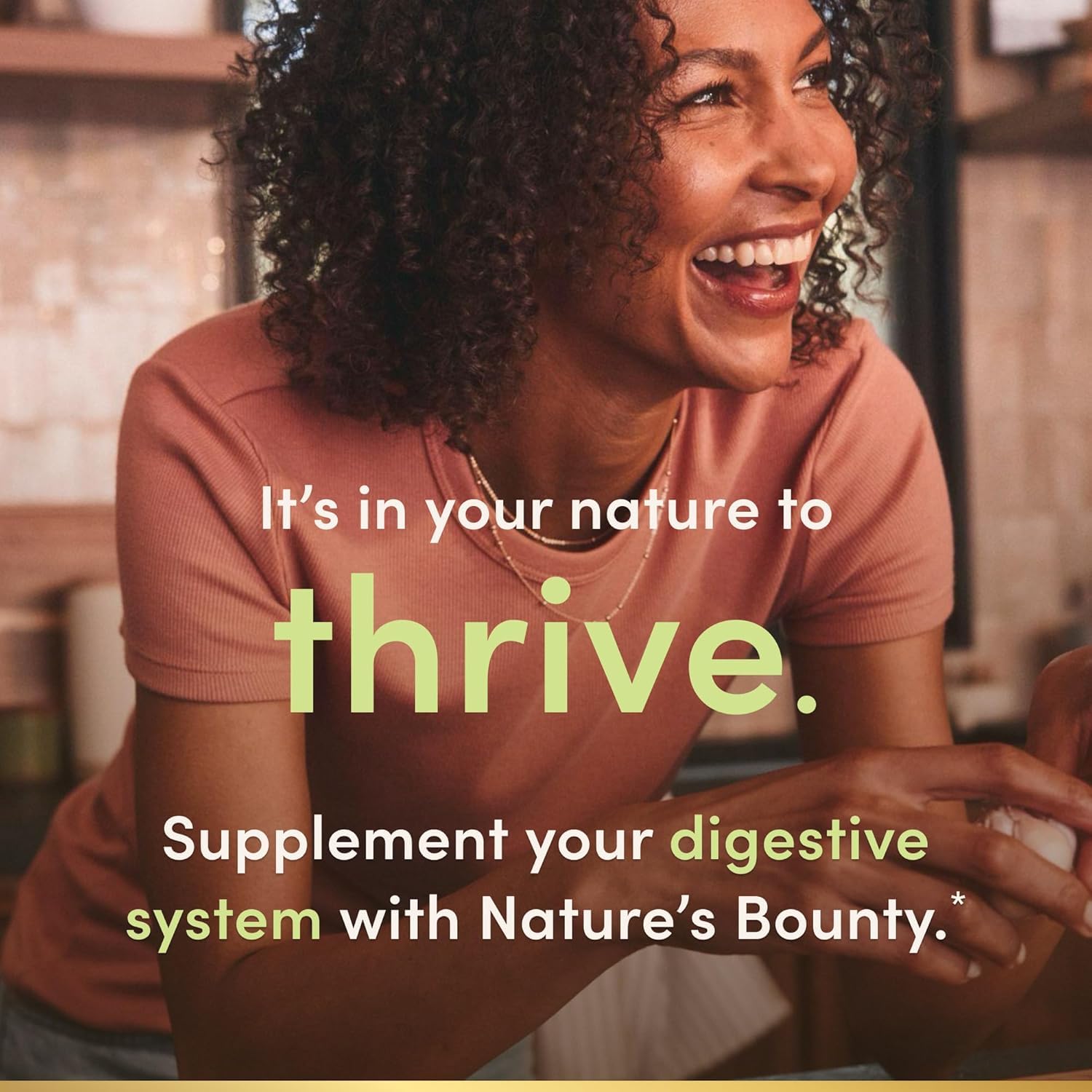 Nature's Bounty Probiotic Acidophilus 360 Tablets side view