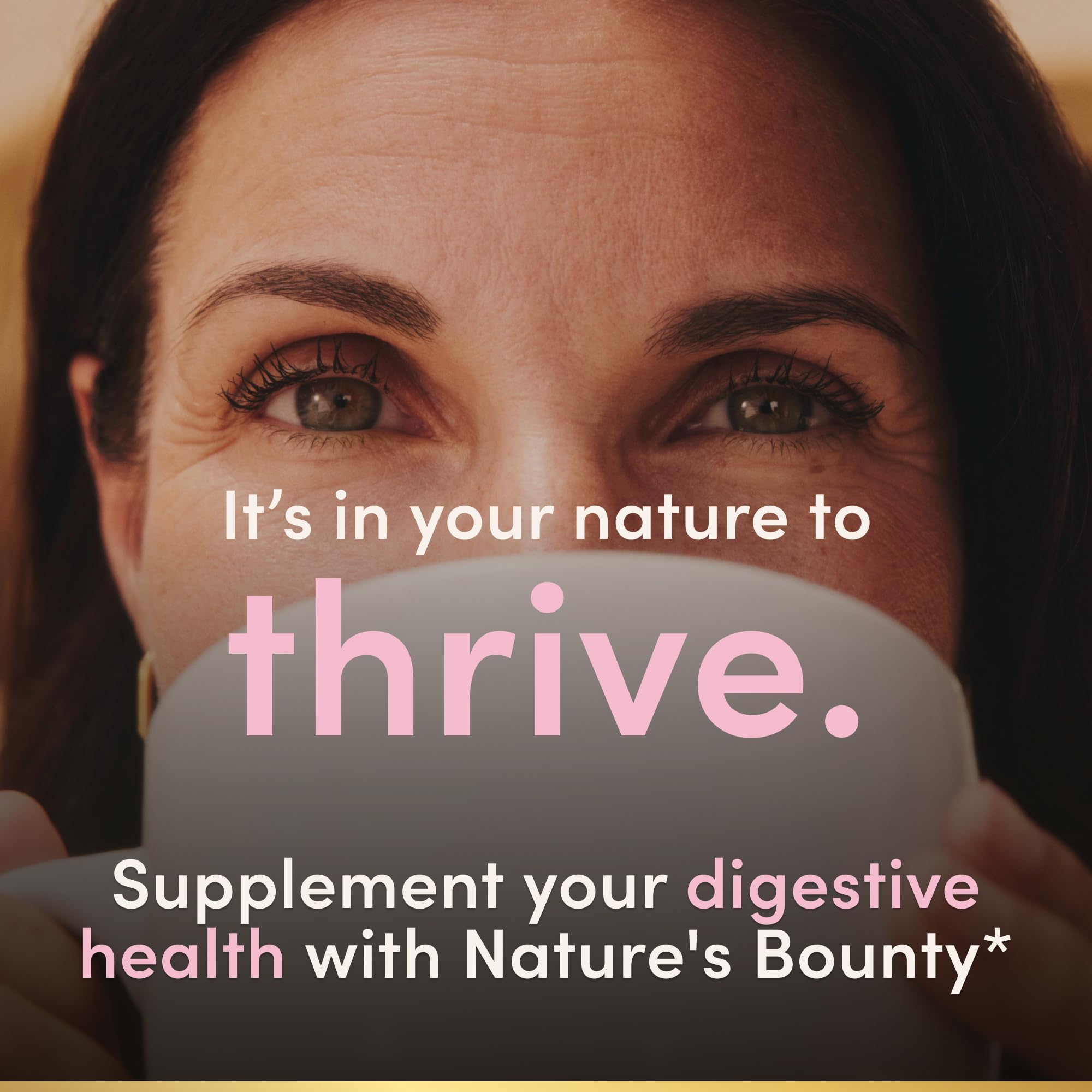 Nature's Bounty Probiotic Caplets on a wooden table
