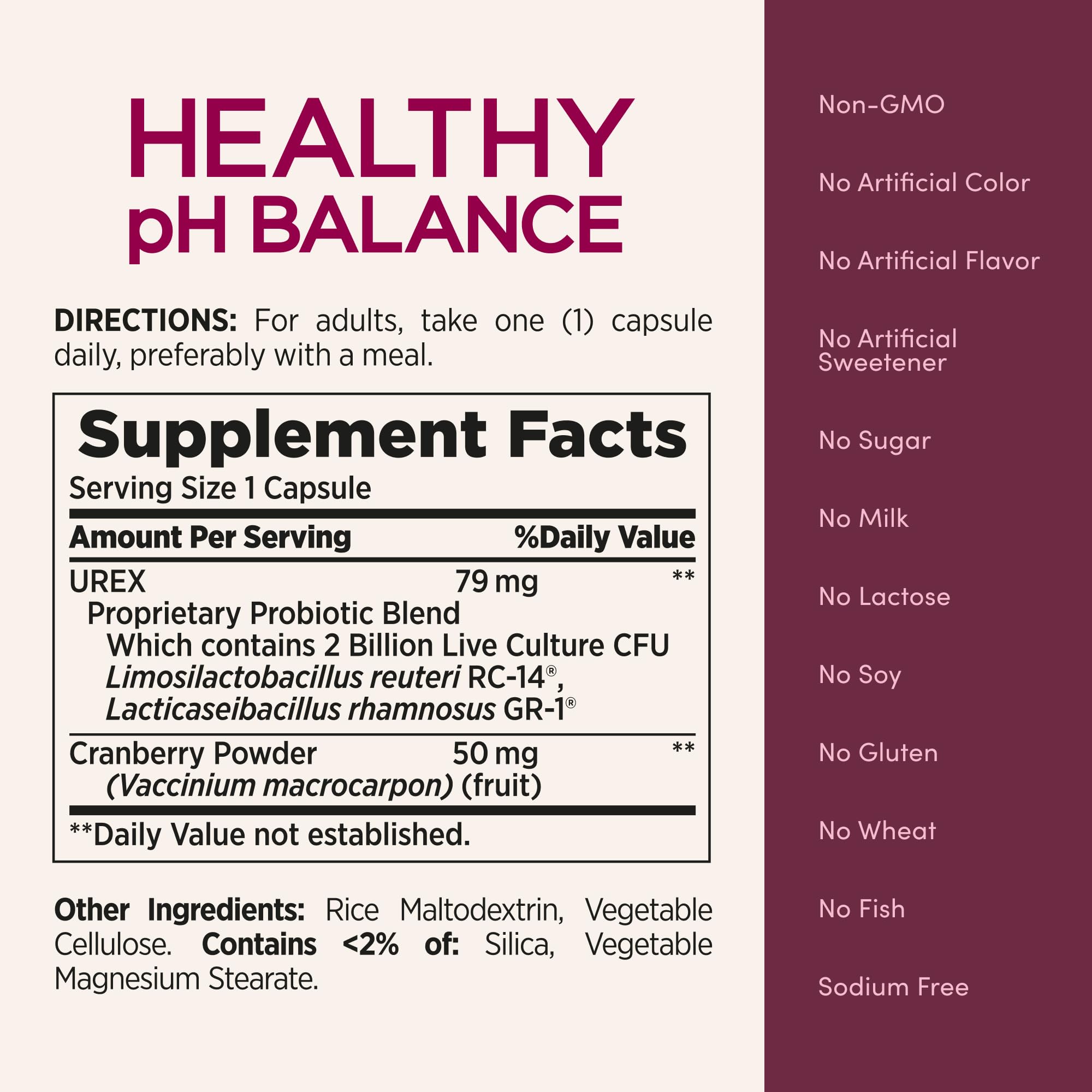 Nature's Bounty Probiotics for Vaginal Health 30 Capsules on a countertop