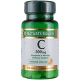 Nature's Bounty Pure Vitamin C 500 mg 100 Tablets side view