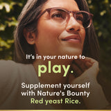 Nature's Bounty Red Yeast Rice Capsules 600mg opened bottle