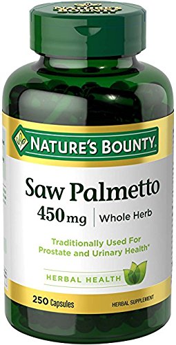 Nature's Bounty Saw Palmetto 450 mg Capsules side view