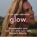 Nature's Bounty Skin, Hair and Nails Supplement tablet close-up