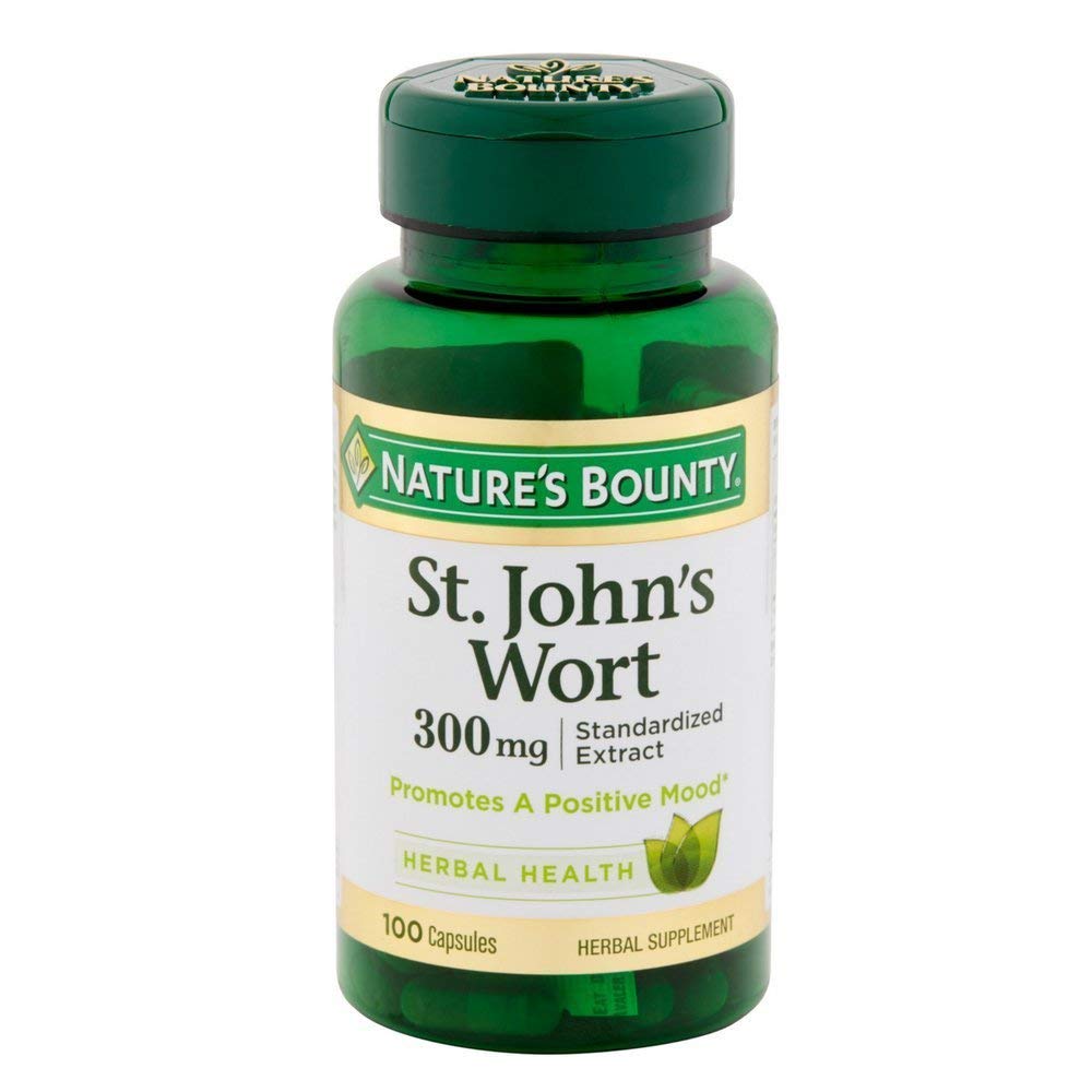 Nature's Bounty St. John's Wort 136g supplement front view