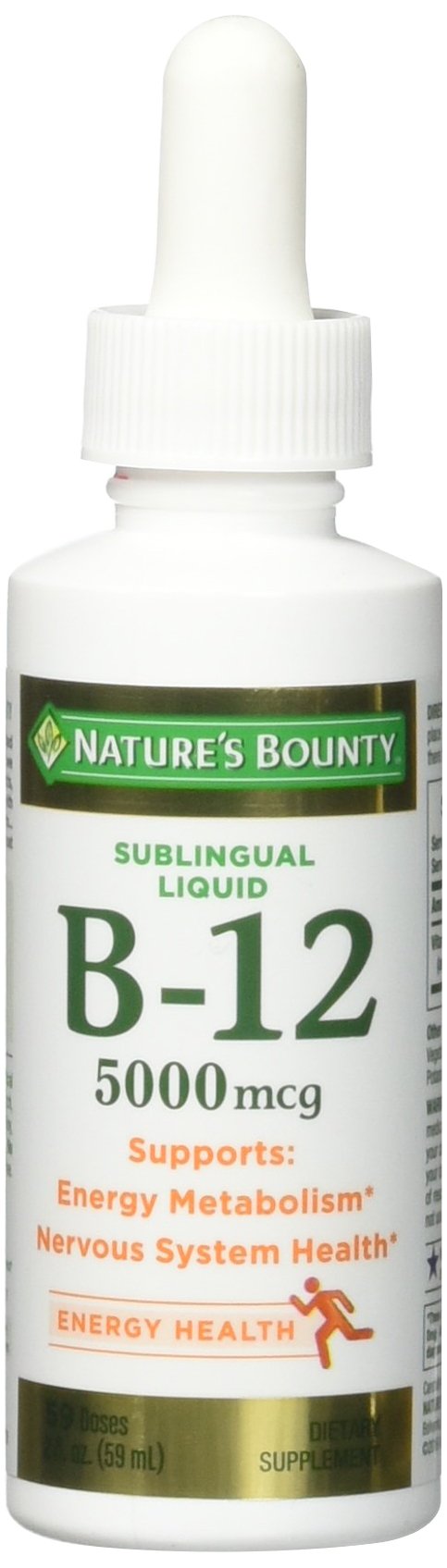 Nature's Bounty Super Strength Liquid Vitamin B12 454g front view