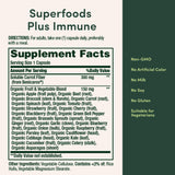 Nature's Bounty Superfoods Plus daily wellness capsule packaging details