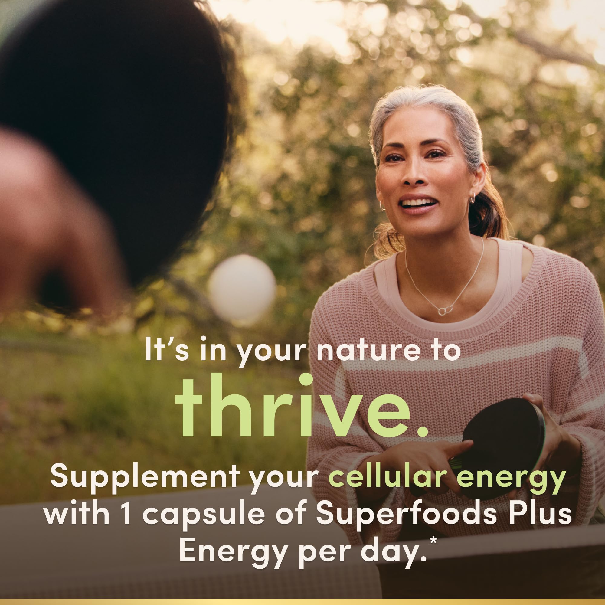 Nature's Bounty Superfoods Plus Energy bottle top view