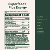 Nature's Bounty Superfoods Plus Energy ingredients list