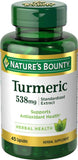 Nature's Bounty Turmeric Supplement pack of 2 capsules