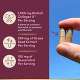 Nature's Bounty Ultra Collagen support 70g capsules on a table