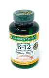 Nature's Bounty Vitamin B-12 2500 mcg front view of packaging