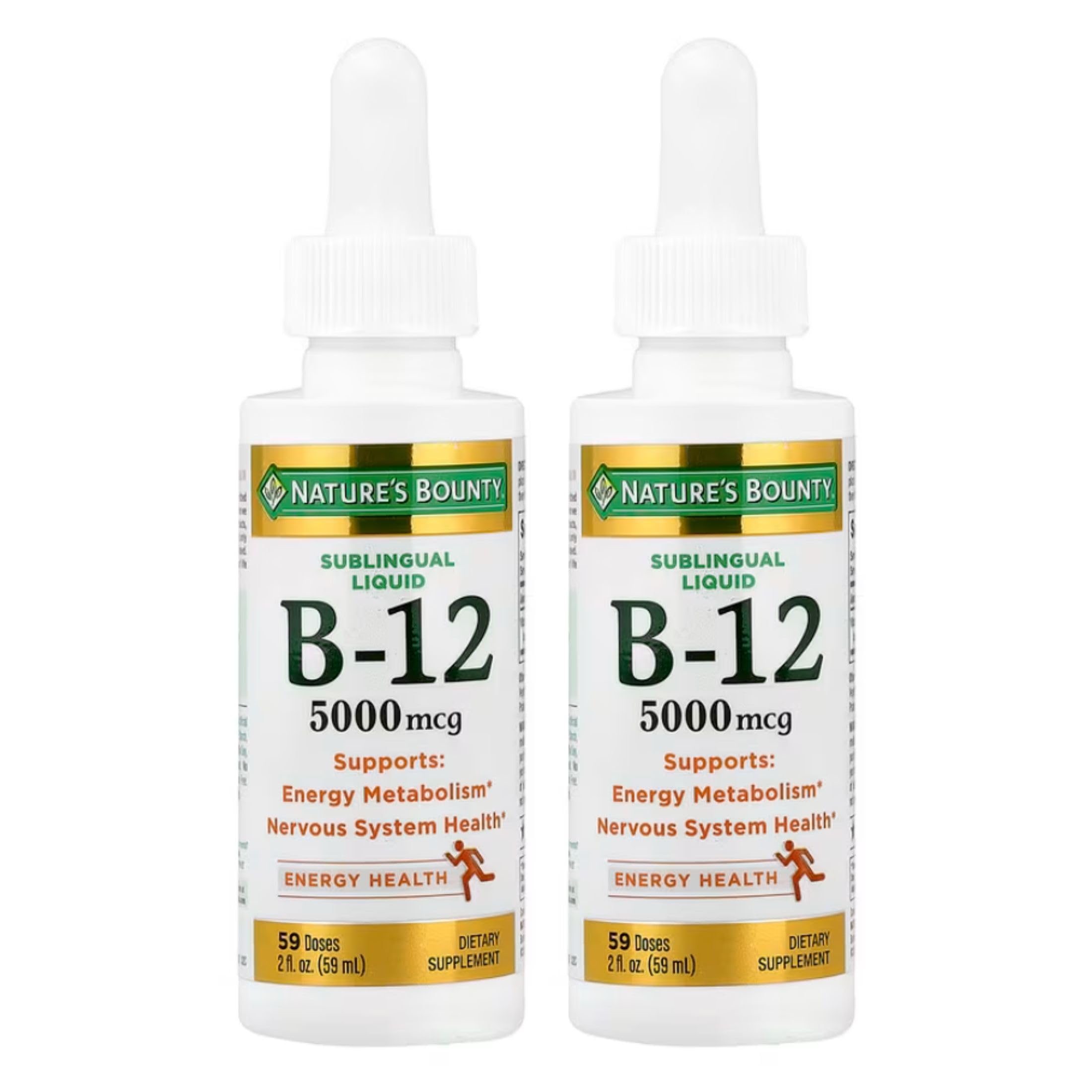 Nature's Bounty Vitamin B-12 Liquid Supplement 5000 mcg front view