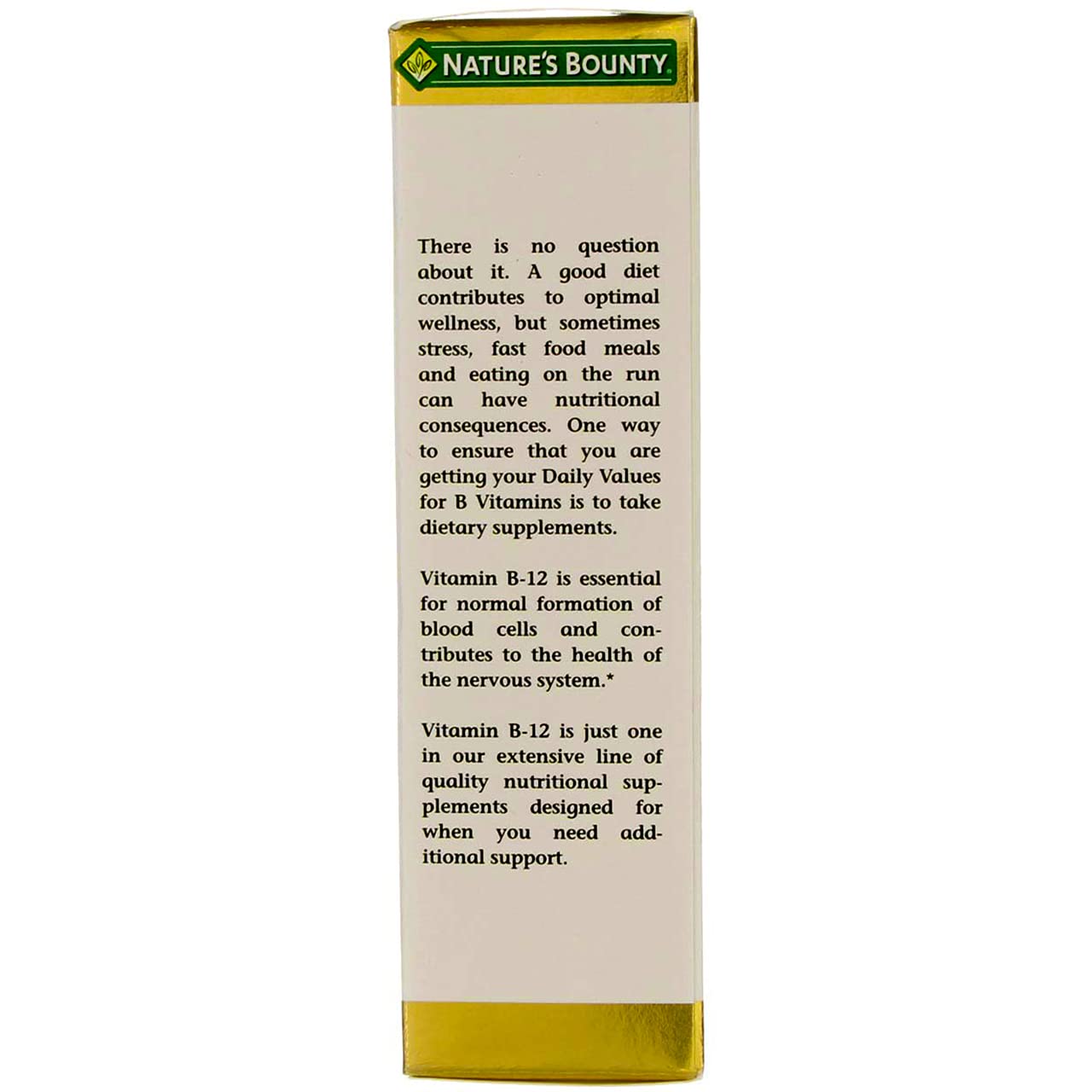 Nature's Bounty Vitamin B-12 liquid with measuring spoon