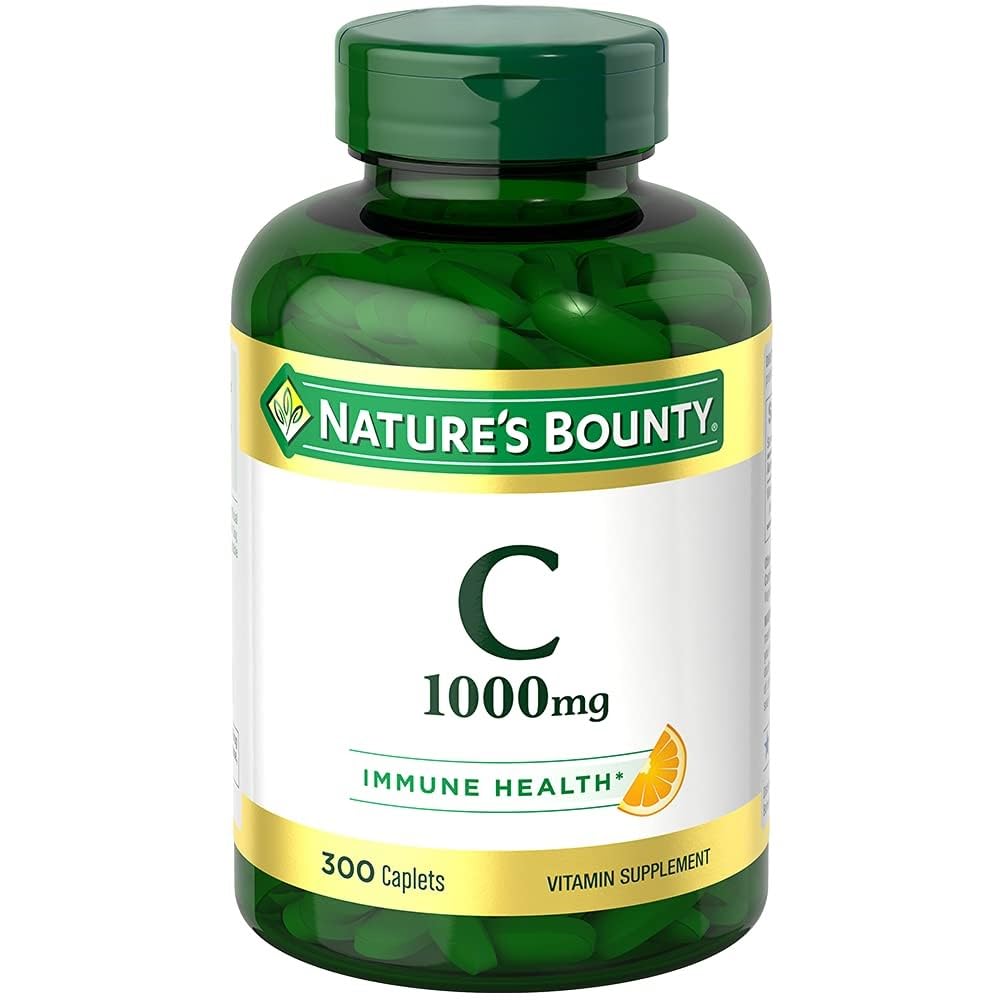 Nature's Bounty Vitamin C 1000 mg Supplements 300 count bottle front view