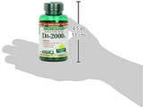 Nature's Bounty Vitamin D3 1000 IU capsules in a bowl