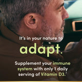 Nature's Bounty Vitamin D3 125 mcg softgels side view