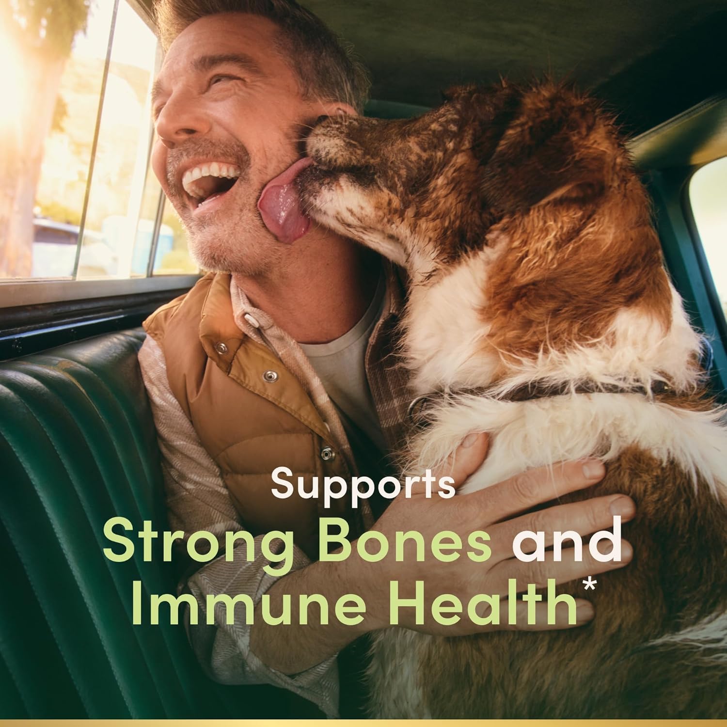 Nature's Bounty Vitamin D3 125 mcg softgels with measuring spoon