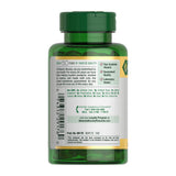 Nature's Bounty Vitamin D3 5000 IU softgels with a measuring spoon