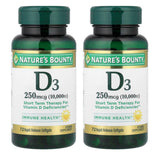 Nature's Bounty Vitamin D3 Rapid Release Softgels bottle front view