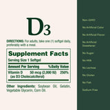 Nature's Bounty Vitamin D3 Softgels 2000IU close-up of softgel