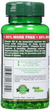 Nature's Bounty Vitamin D3 Softgels back view with ingredient list