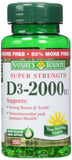 Nature's Bounty Vitamin D3 Softgels front view packaging