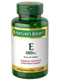 Nature's Bounty Vitamin E 400 IU softgels front view